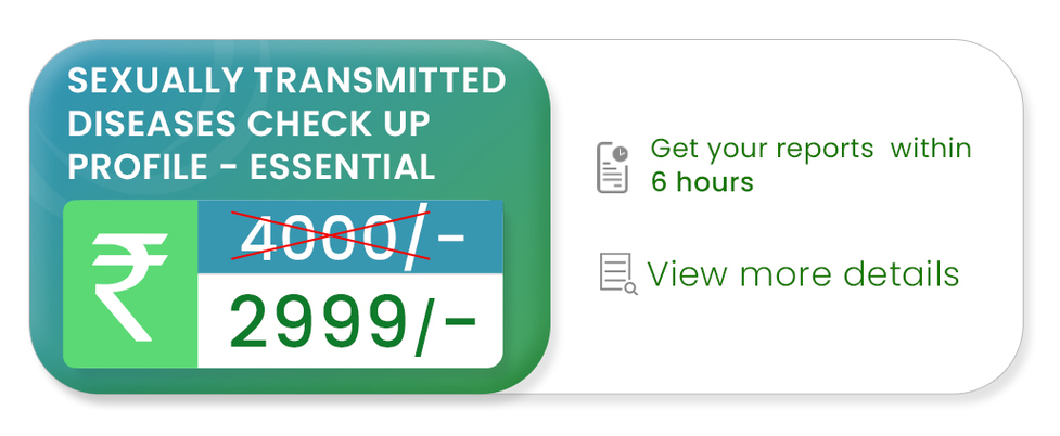 sexually transmitted diseases check up profile essential